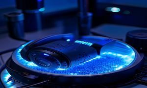 asmrmoon双耳立体声音景系列，专业双耳麦克风特写，蓝光环境下精密录音设备，专业感强